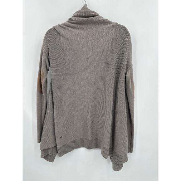 Lululemon Wrap it up Big Rib Sweater with Elbow patches Gray Small - Picture 2 of 8